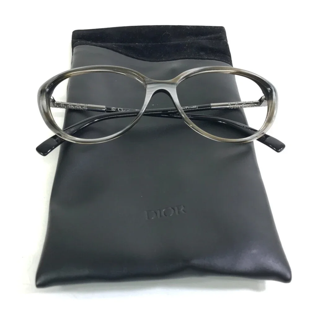 Christian Dior Eyeglasses Frames DiorPiccadilly XM070 Black Gray 56-15-135